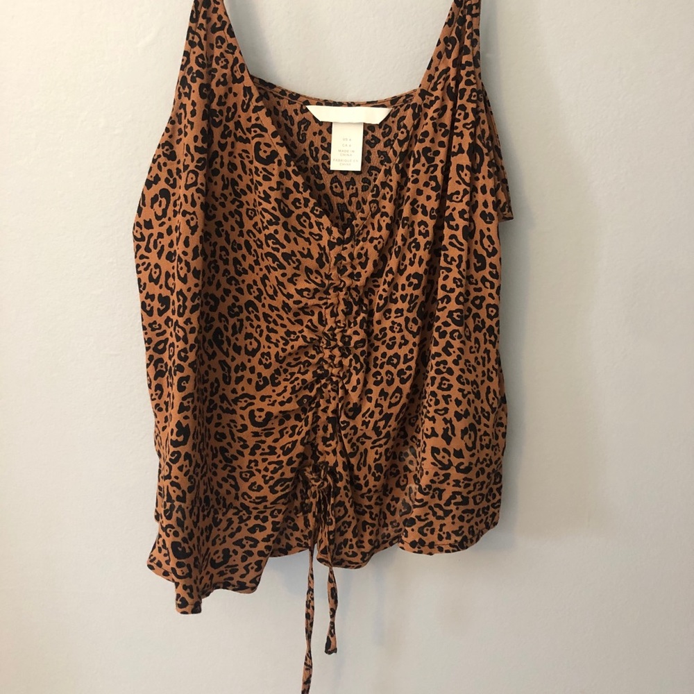 Cheetah print tank top